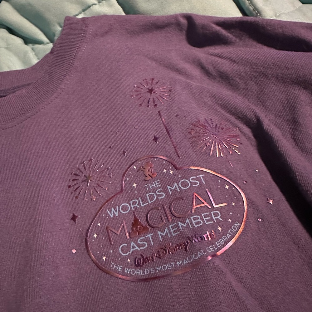 Rare Walt Disney World 50th Anniversary Cast Member Spirit Jersey Adult L - Picture 2 of 6